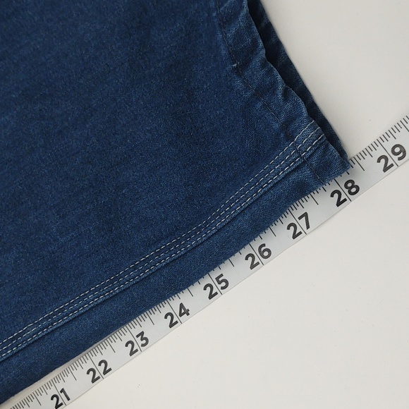 Vintage Overalls Sears Tradewear Union Made Blue Denim Bib 40 Grunge Work Street - Picture 10 of 14